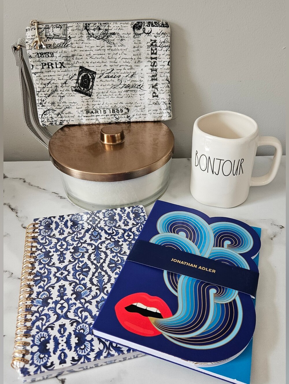 Parisian Chic 5-Piece Desk & Home Bundle